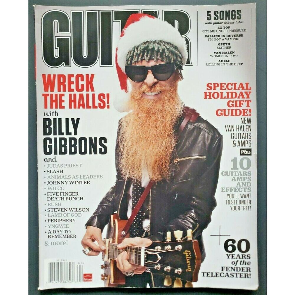 January 2012 Guitar Mag Wreck the Halls Billy Gibbons of‎ ZZ Top M578